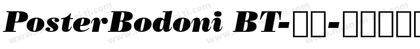 PosterBodoni BT-常规字体转换